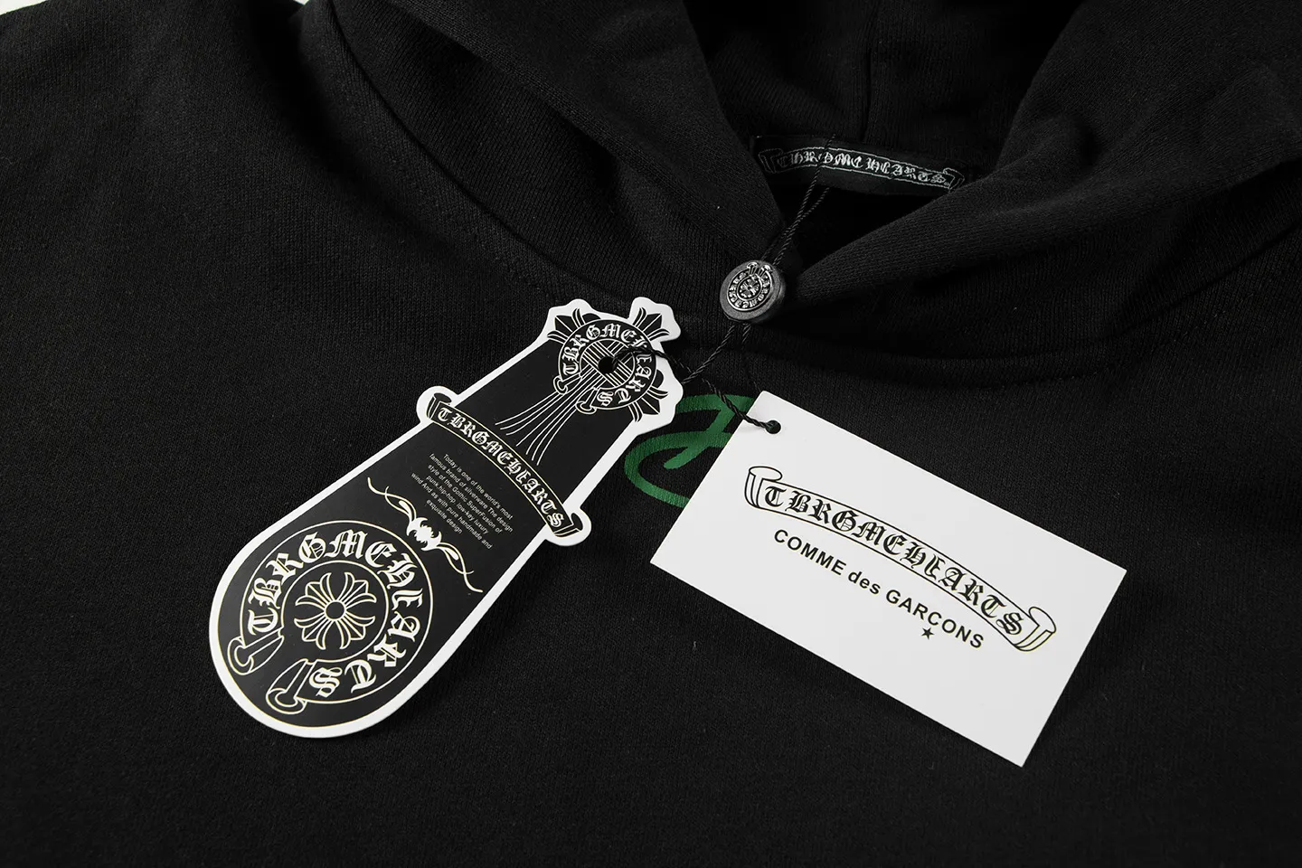 P330 Chrome Hearts Chrome Hearts Dopamine Leather Label Cross Sweatshirt Size: SMLXL Color: Black